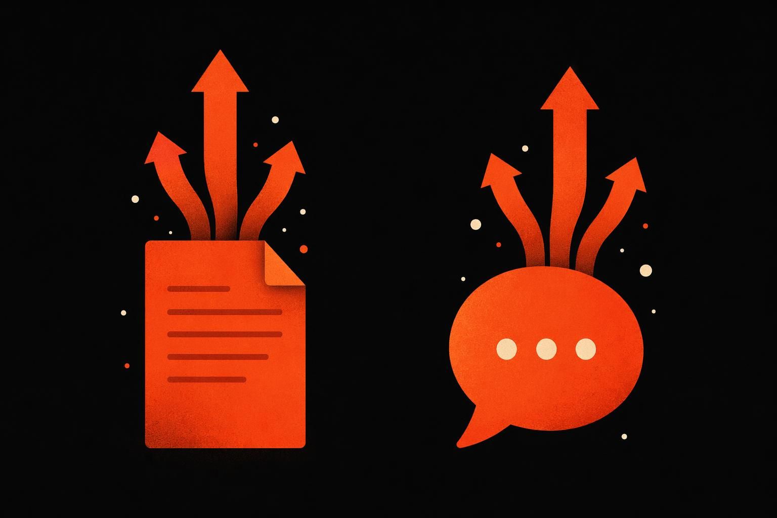Illustration — Post Karma vs Comment Karma — What's the Difference?